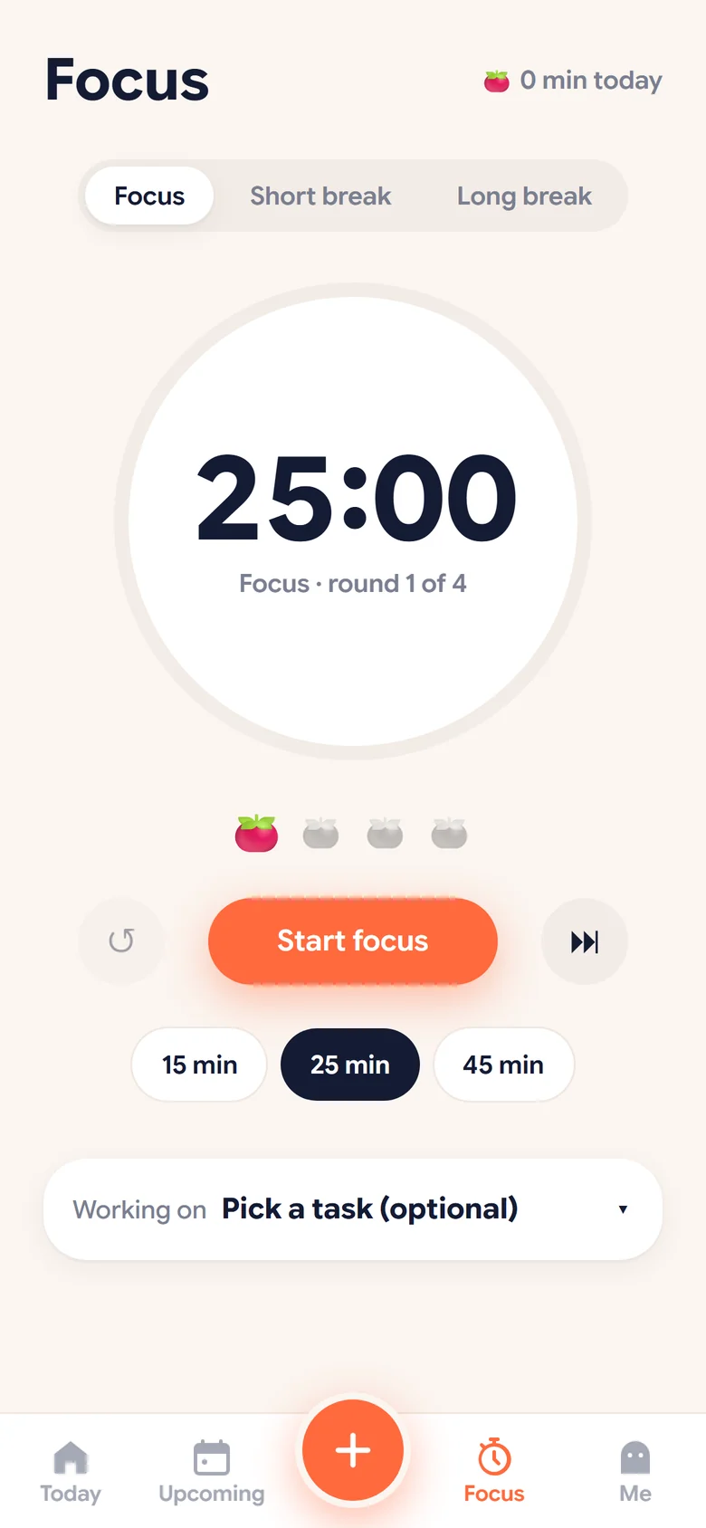 Focus timer